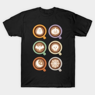 Halloween Coffee Latte Art T-Shirt